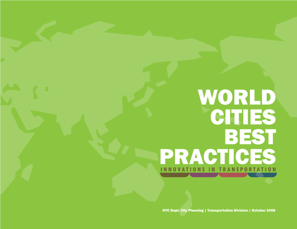 WORLD CITIES BEST PRACTICES INNOVATIONS in Transportation