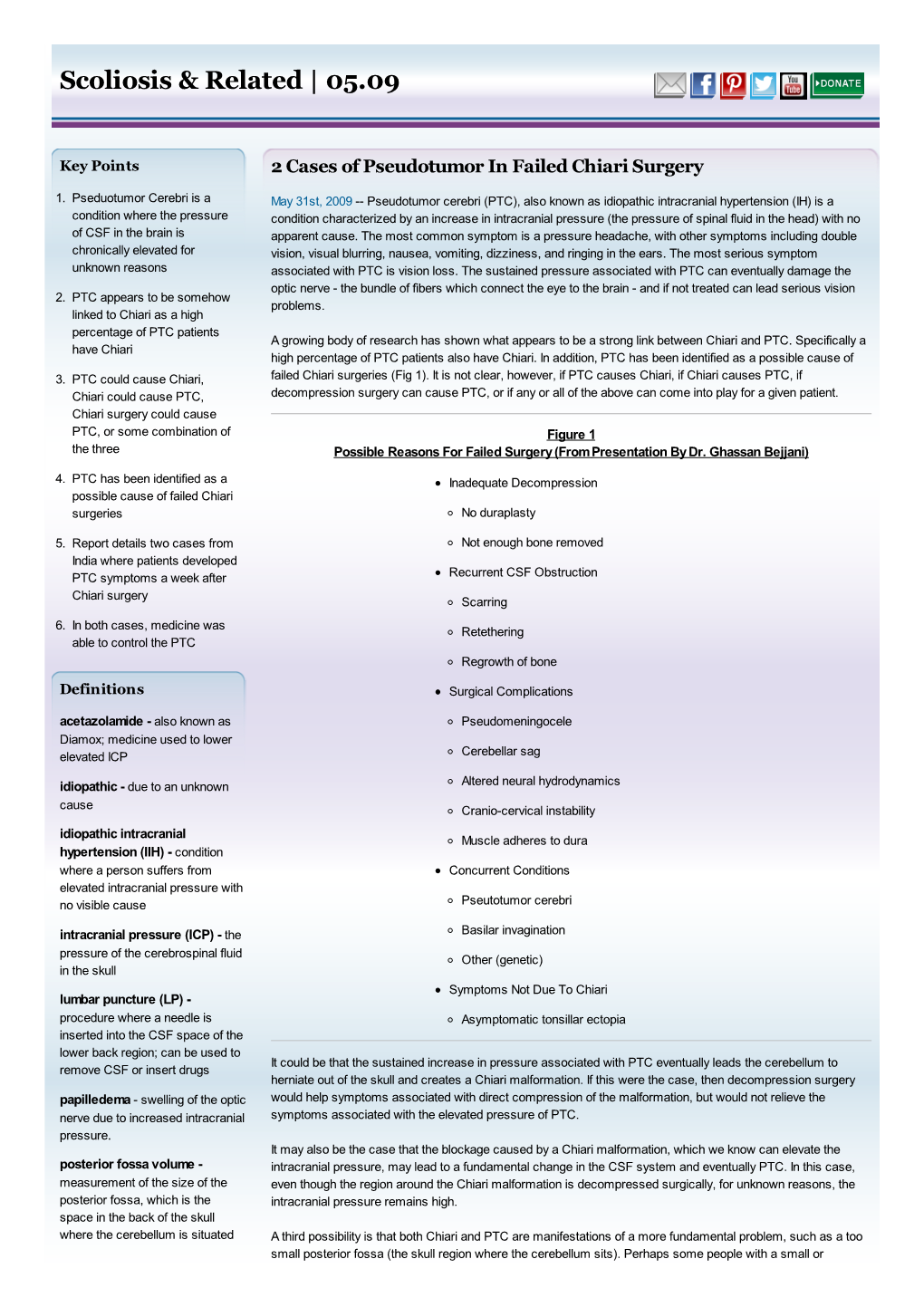 Pseudotumor in Failed Chiari Surgery