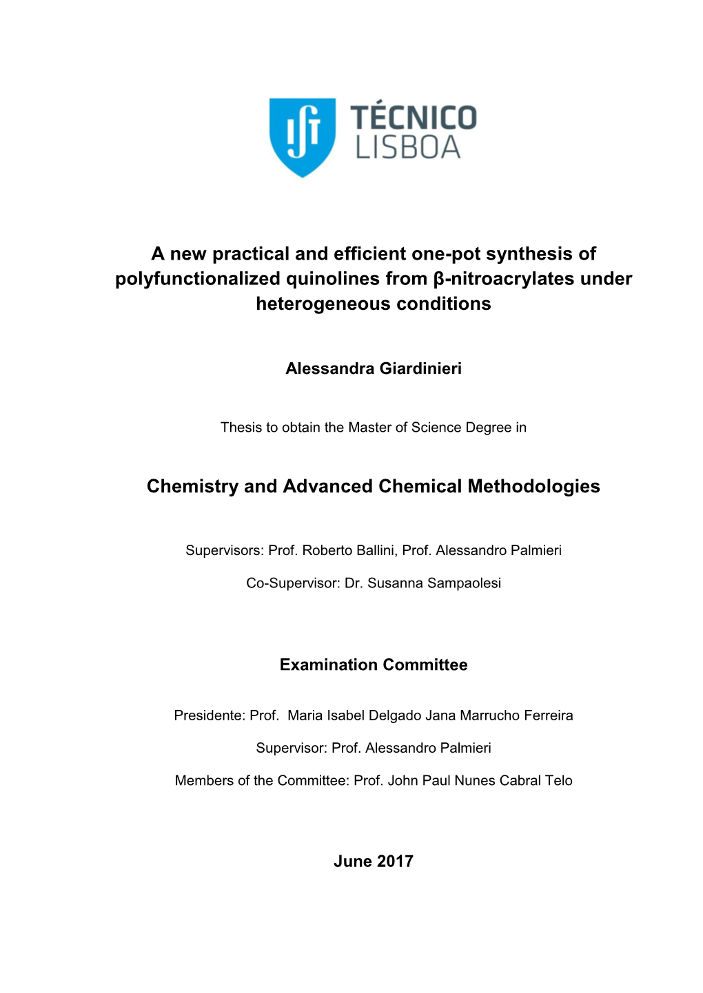 A New Practical and Efficient One-Pot Synthesis of Polyfunctionalized Quinolines from Β-Nitroacrylates Under Heterogeneous Conditions