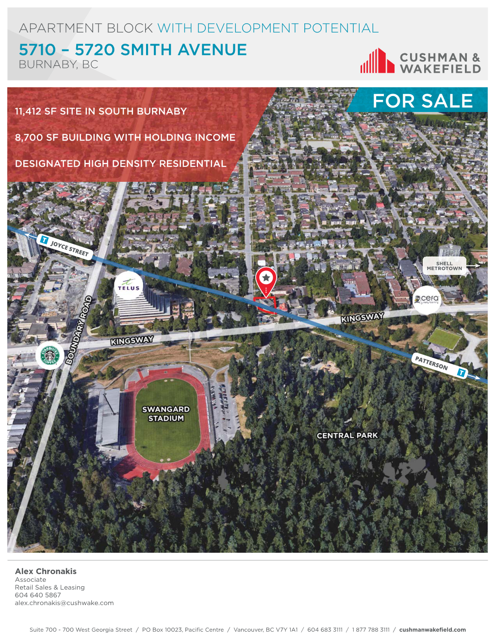 For Sale 11,412 Sf Site in South Burnaby