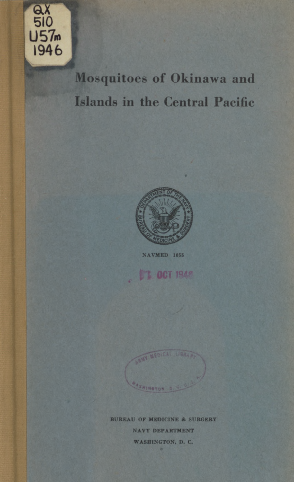 Mosquitoes of Okinawa and Islands in the Central Pacific