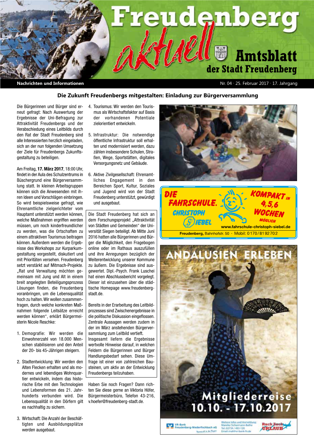 Amtsblatt Der Stadt Freudenberg