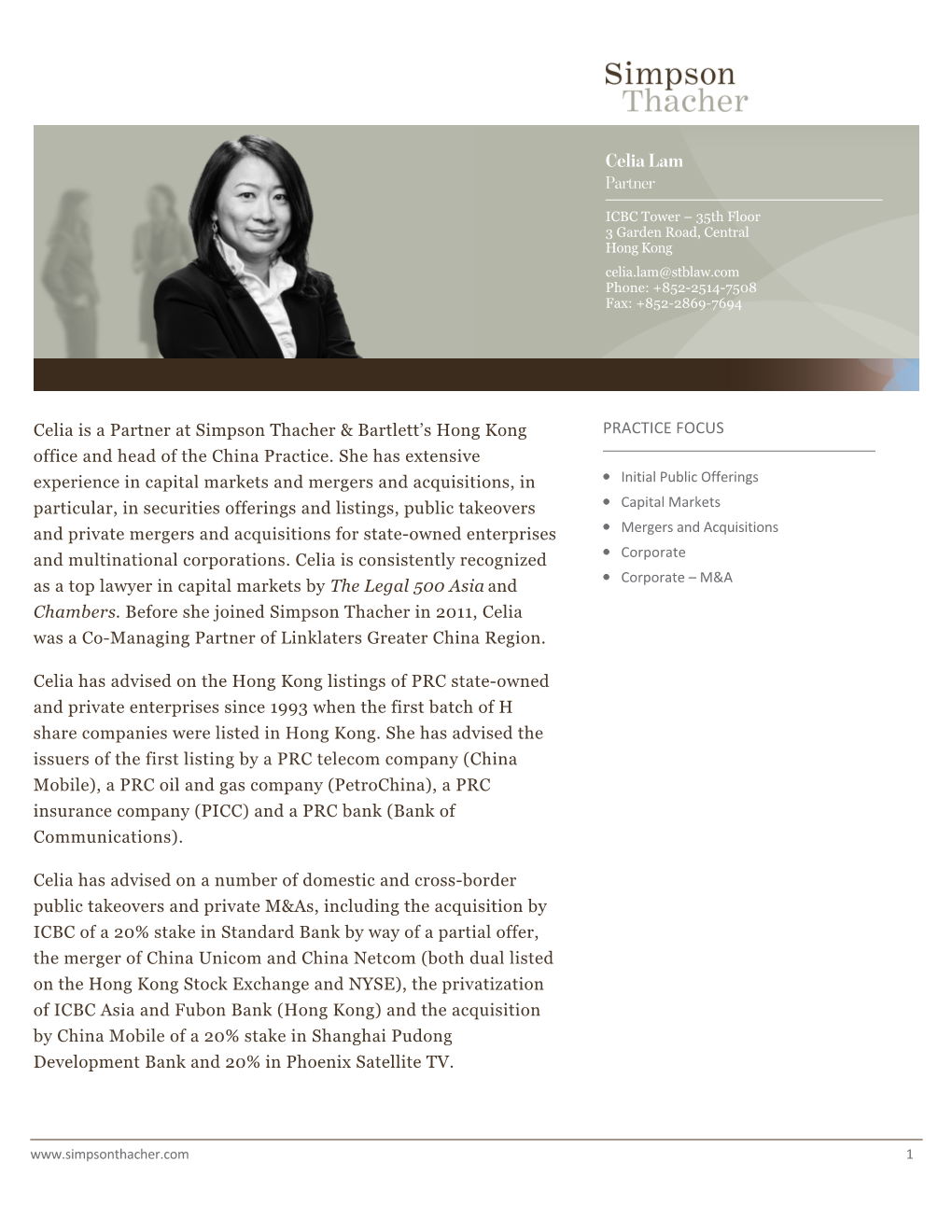 Celia Lam Partner