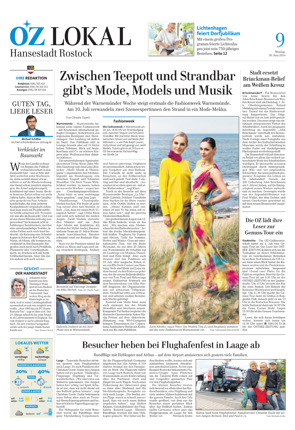 Zwischen Teepott Und Strandbar Gibt's Mode, Models Und Musik