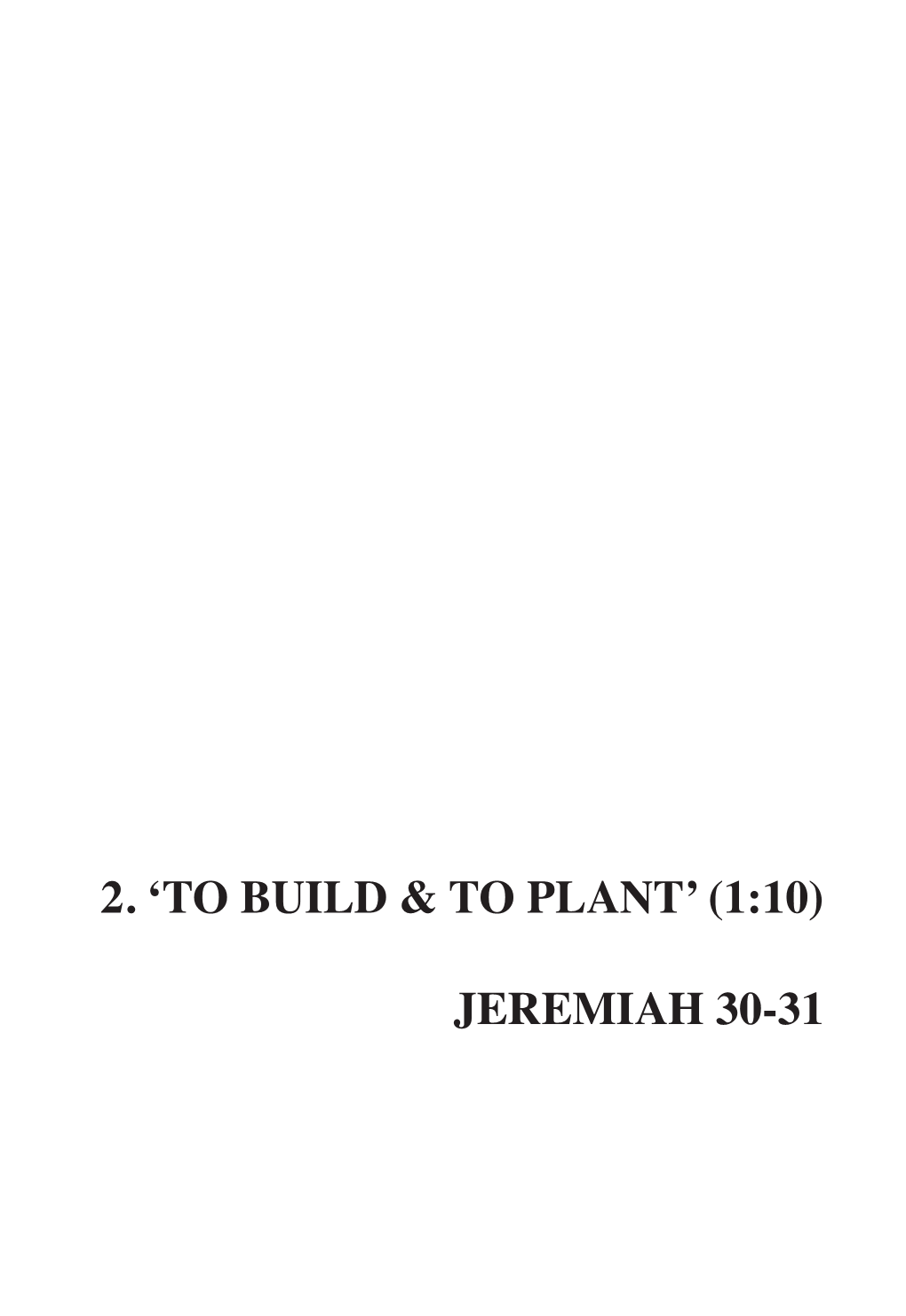 20. Jeremiah 30-31.Indd