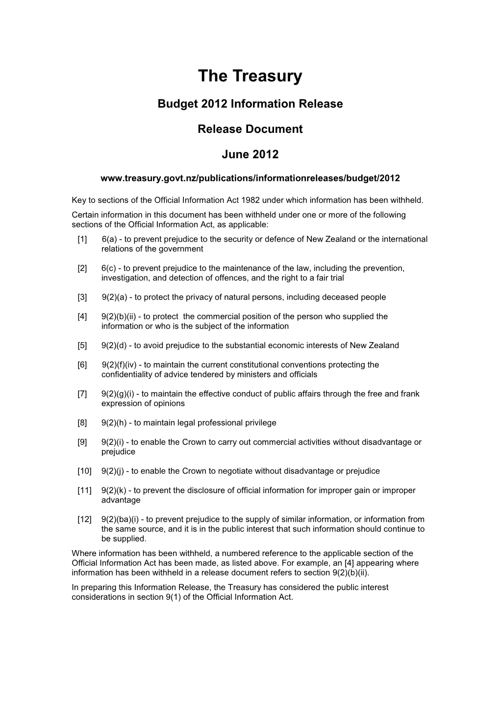 2012 March Baseline Update Submission for Vote Racing