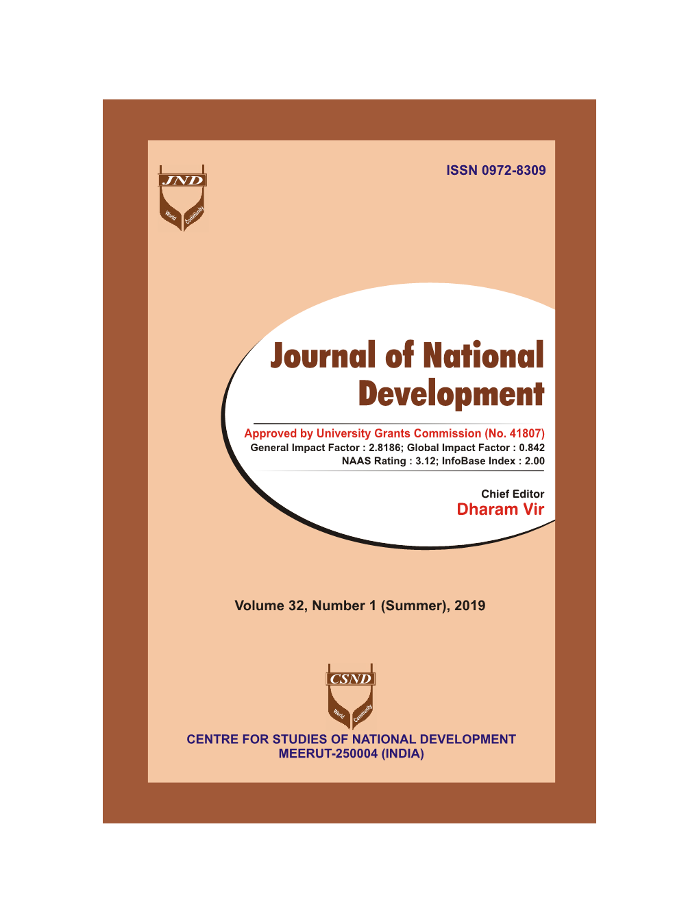 Journal of National Development