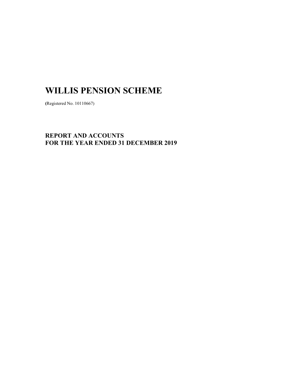 Willis Pension Scheme