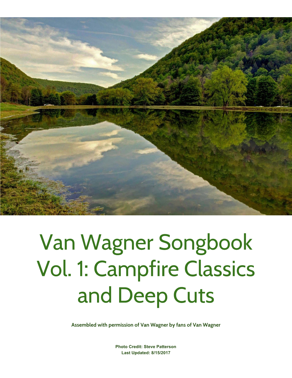 Van Wagner Songbook Vol. 1: Campfire Classics and Deep Cuts