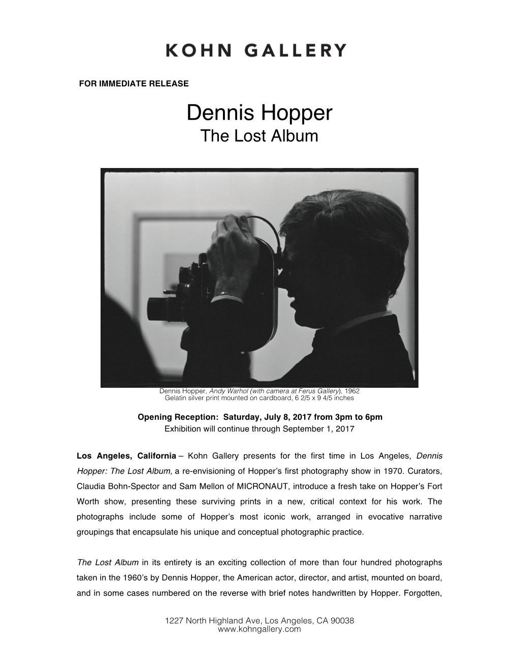 Dennis Hopper the Lost Album