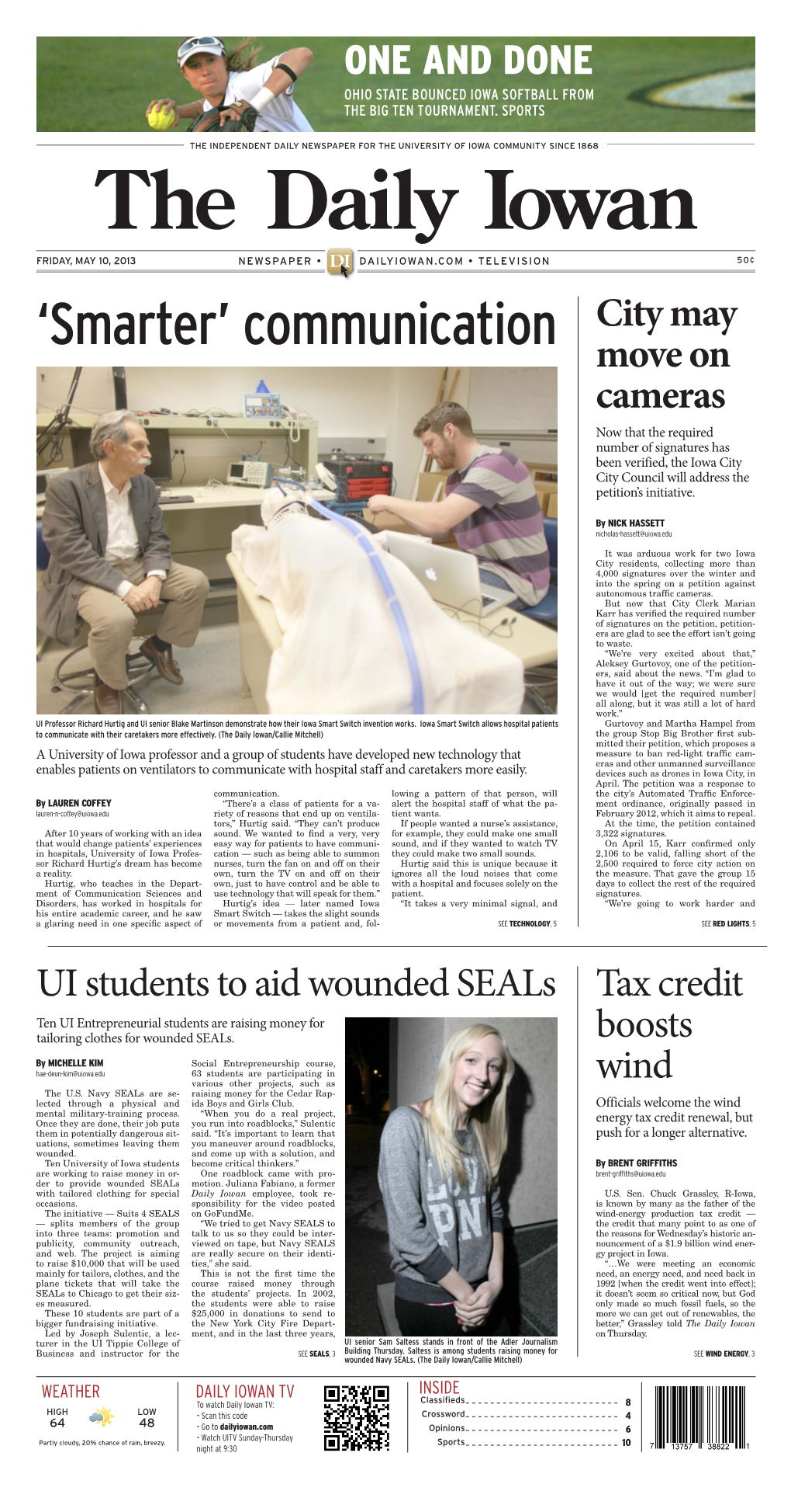 Daily Iowan (Iowa City, Iowa), 2013-05-10