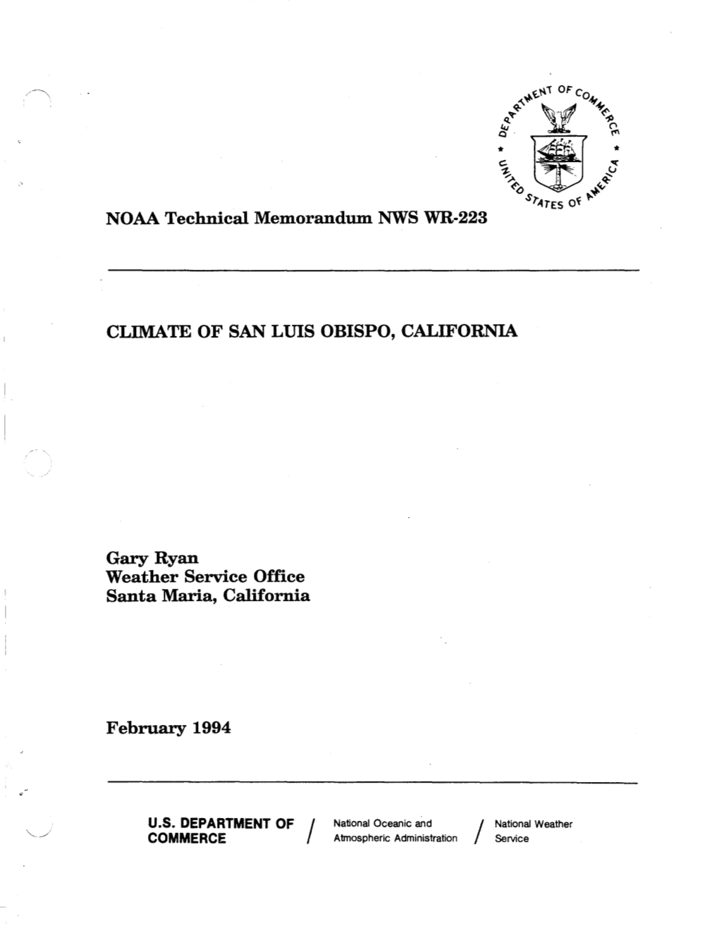 Climate of San Luis Obispo, California