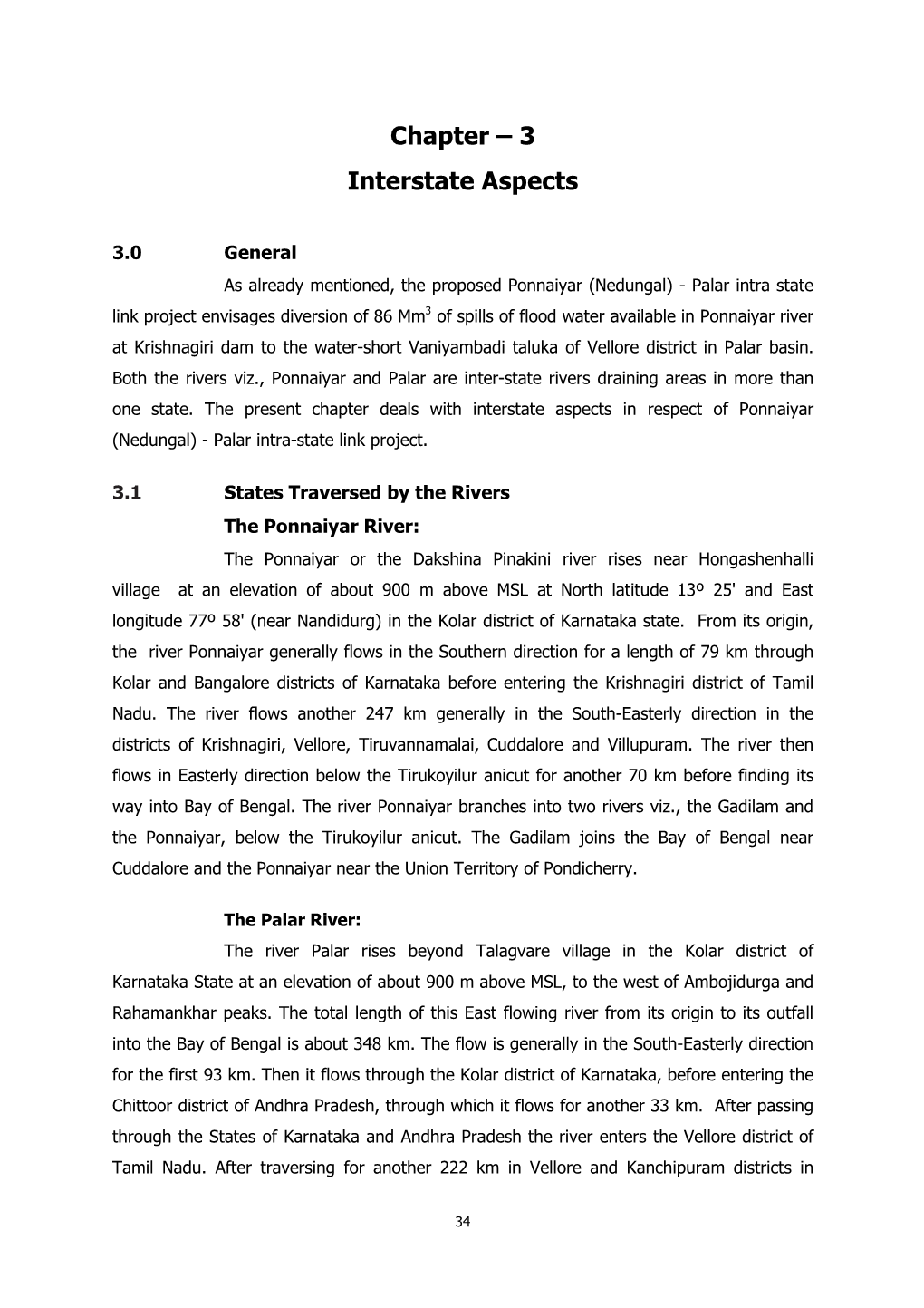 Chapter – 3 Interstate Aspects