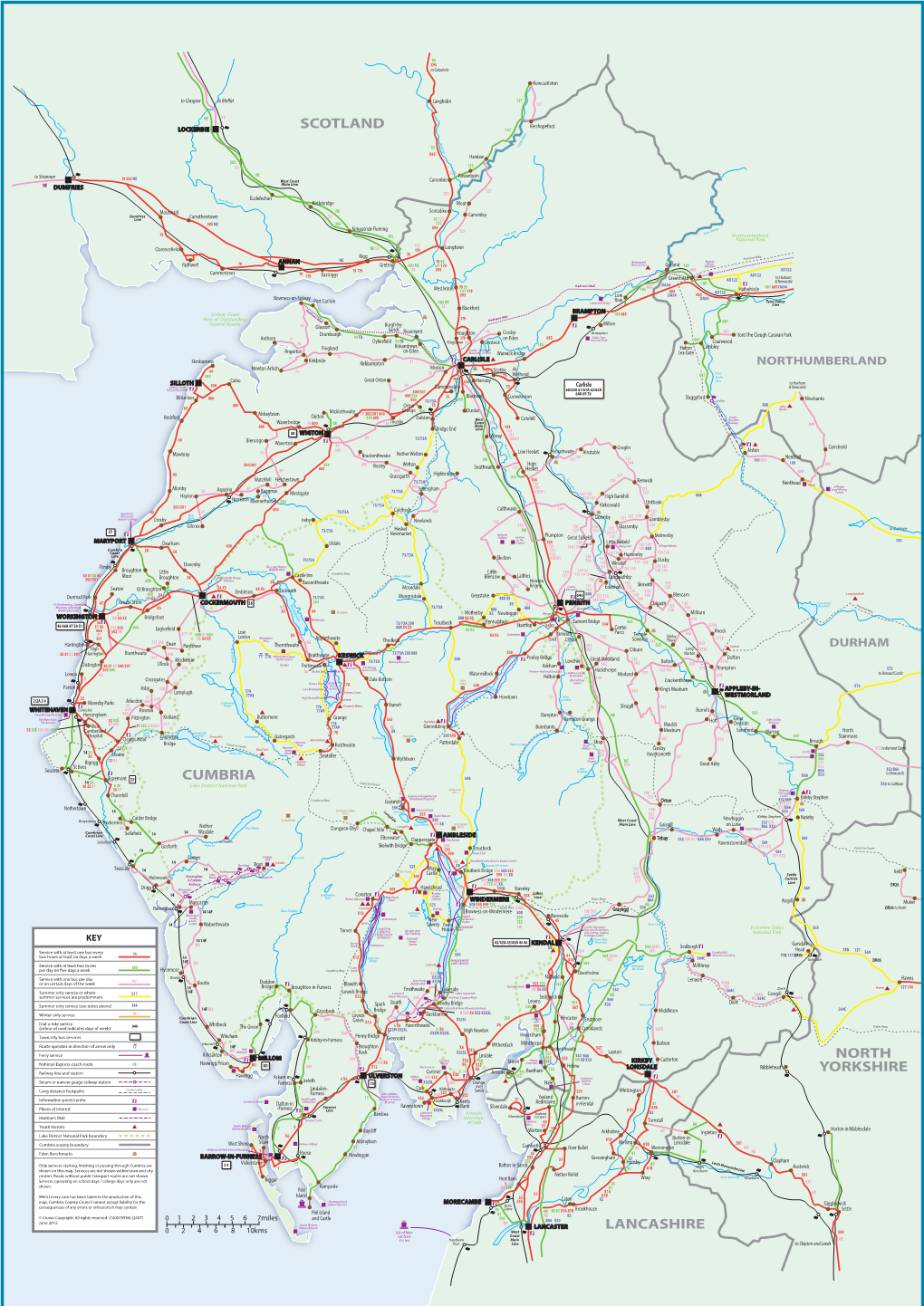 Scotland Cumbria North Yorkshire Lancashire