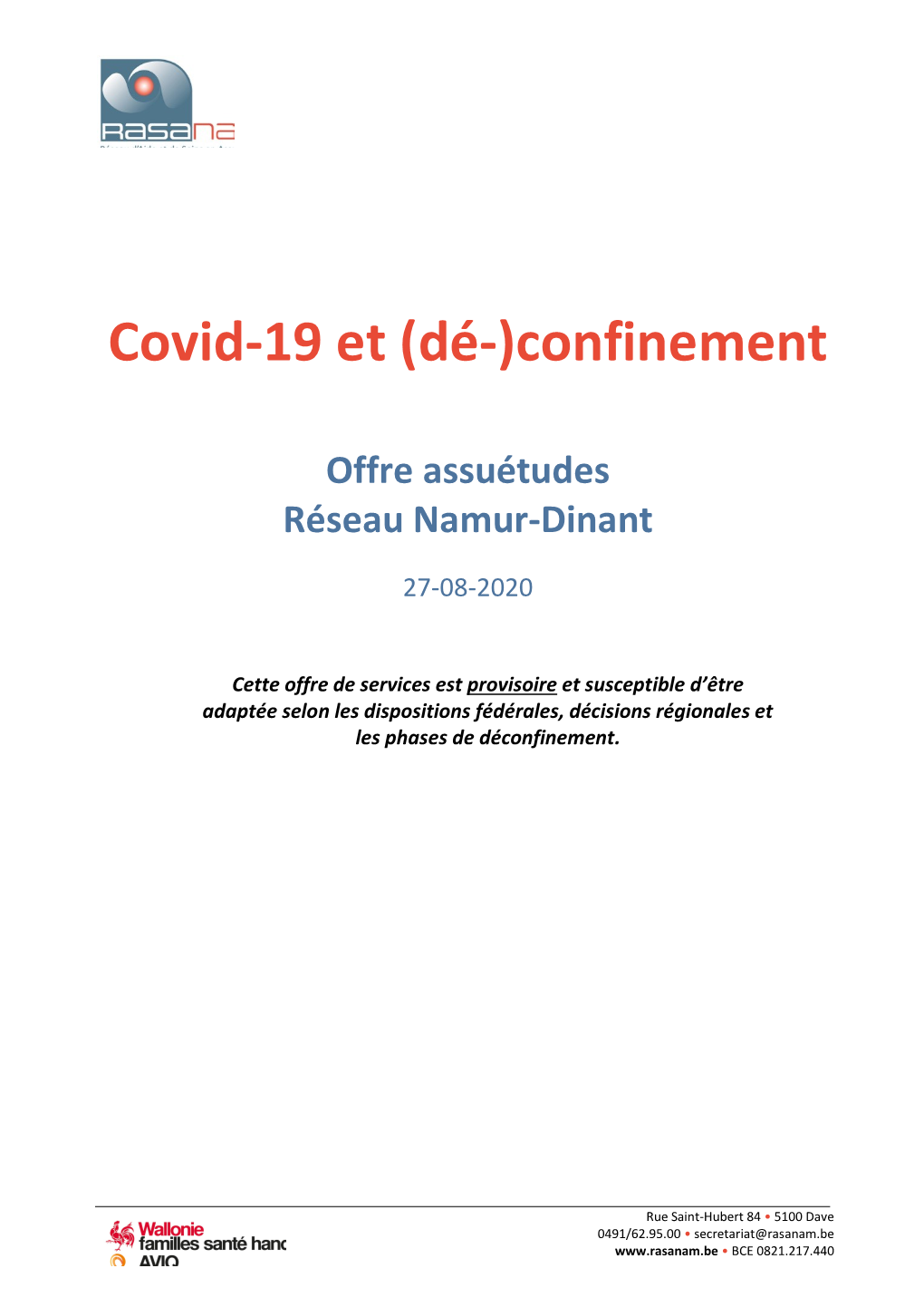 Covid-19 Et (Dé-)Confinement