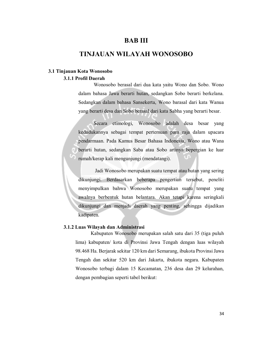 Bab Iii Tinjauan Wilayah Wonosobo