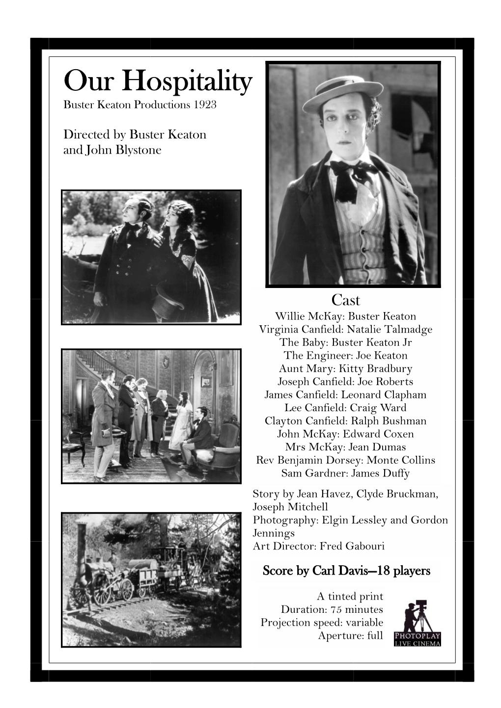 Our Hospitality Buster Keaton Productions 1923