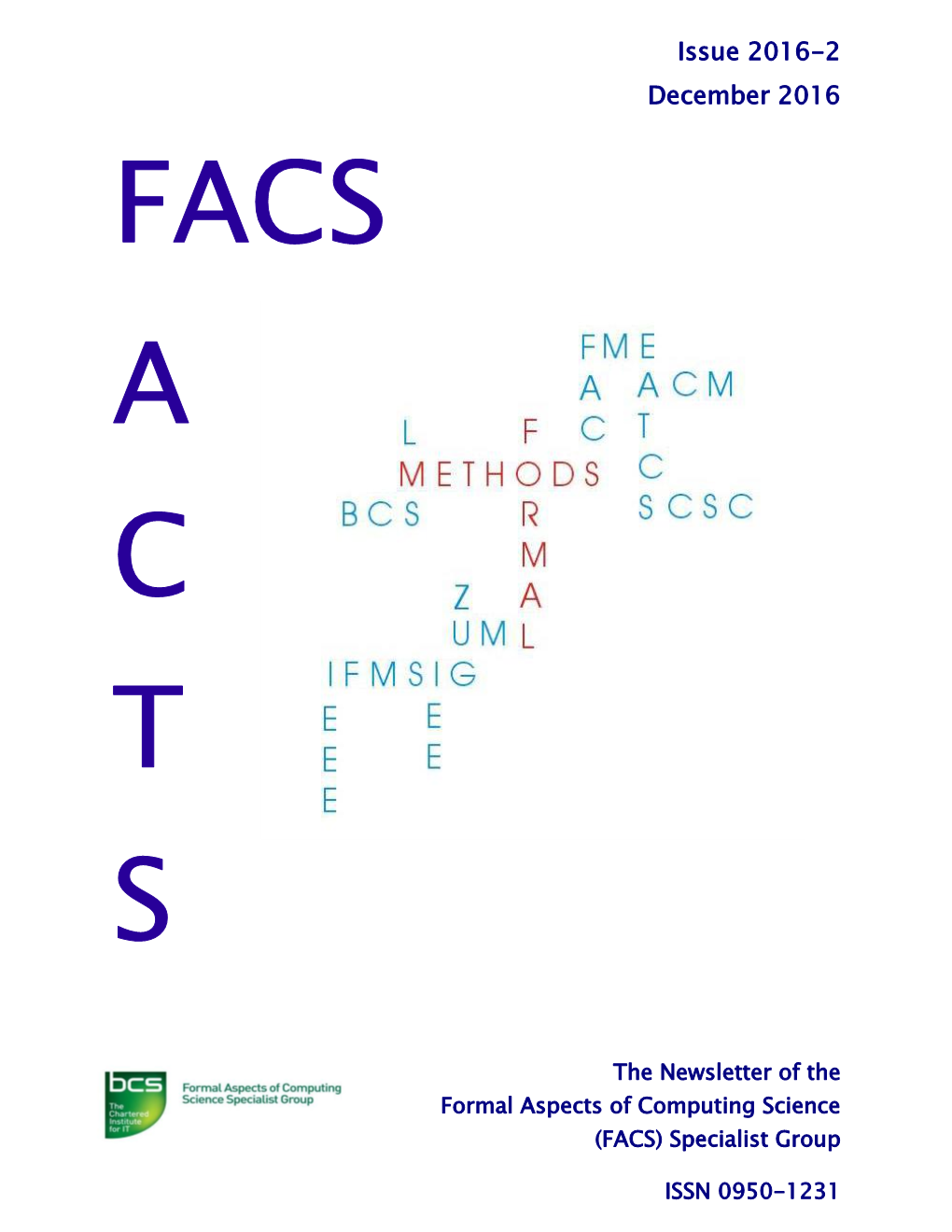 Issue 2016-2 December 2016 FACS a C T S