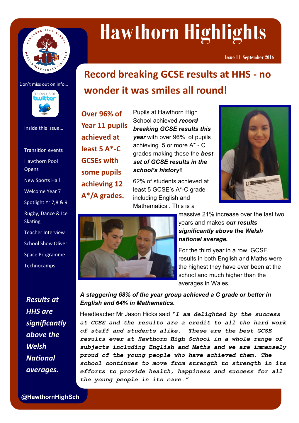 Record Breaking GCSE Results at HHS - No Don’T Miss out on Info… Wonder It Was Smiles All Round!