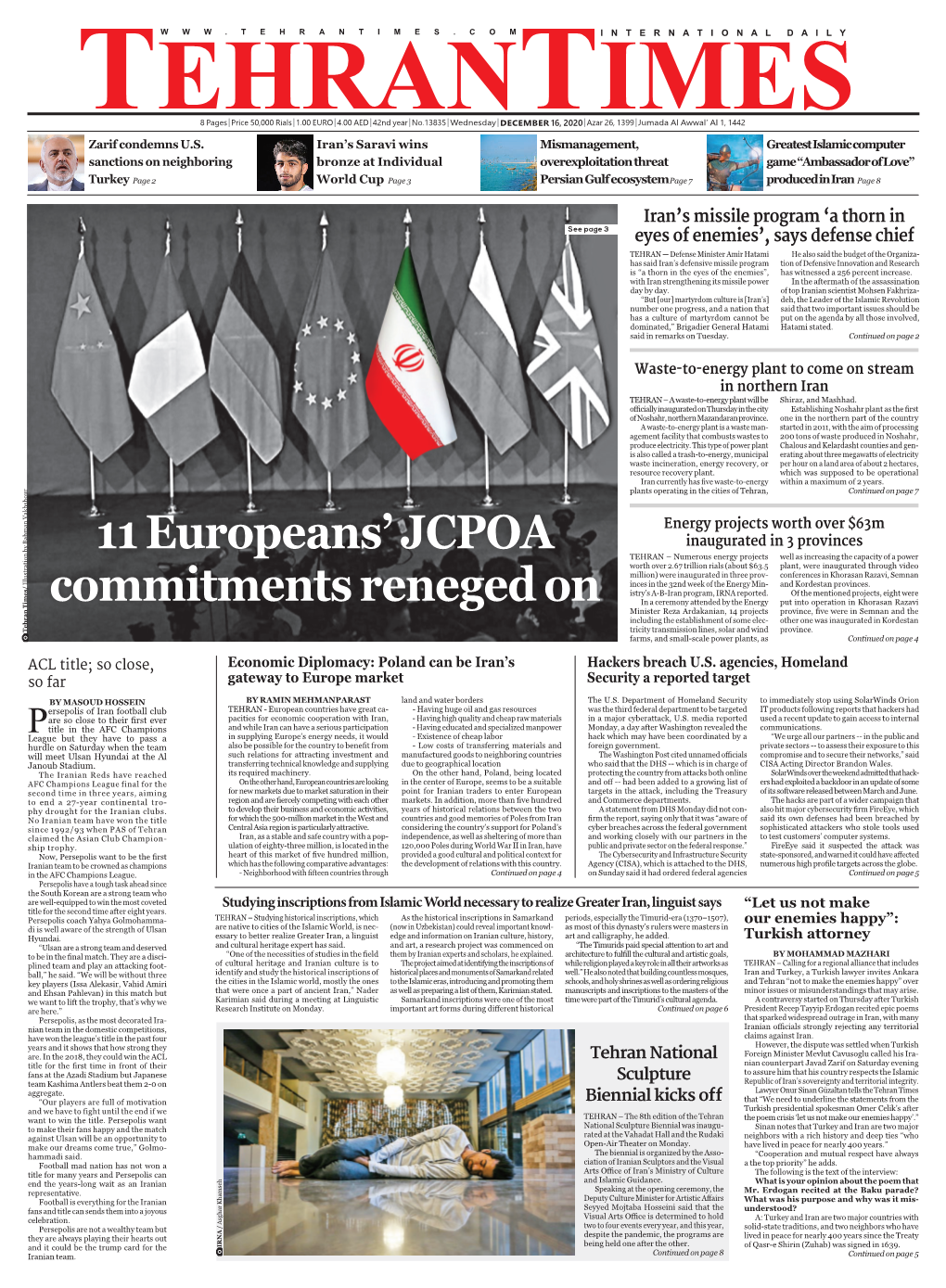 11 Europeans' JCPOA Commitments Reneged On