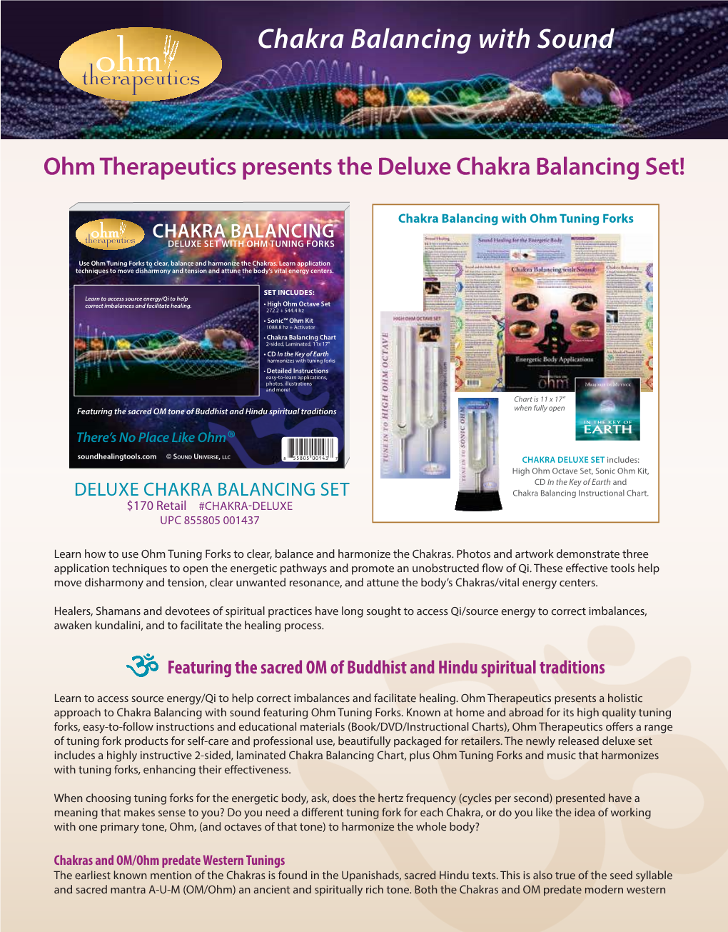 Ohm Therapeutics Chakra Balancing with Sound Deluxe