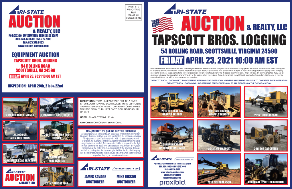 Tapscott Brothers Logging Brochure.Indd