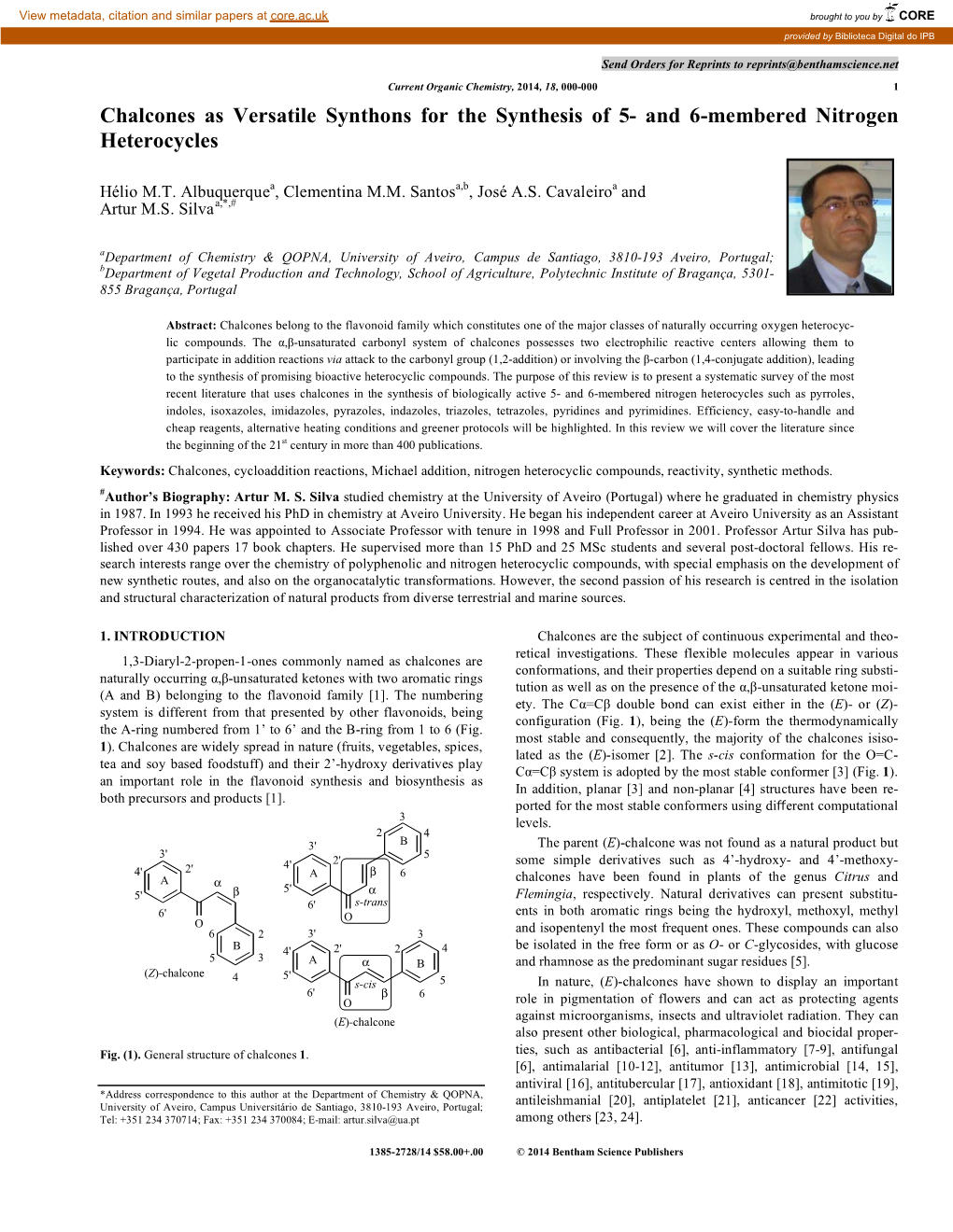 Chalcones As Versatile Synthons for the Synthesis of 5- and 6-Membered Nitrogen Heterocycles