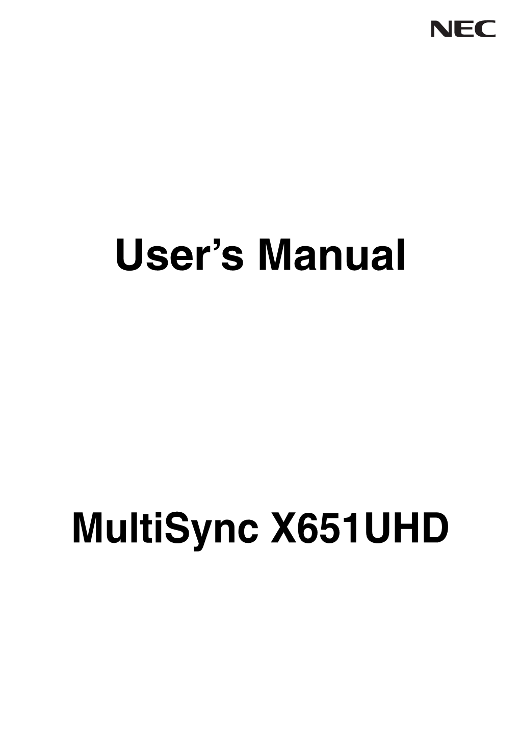 User's Manual