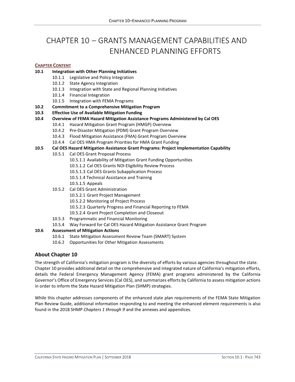 Grants Management Capabilities and Enhanced Planning Efforts