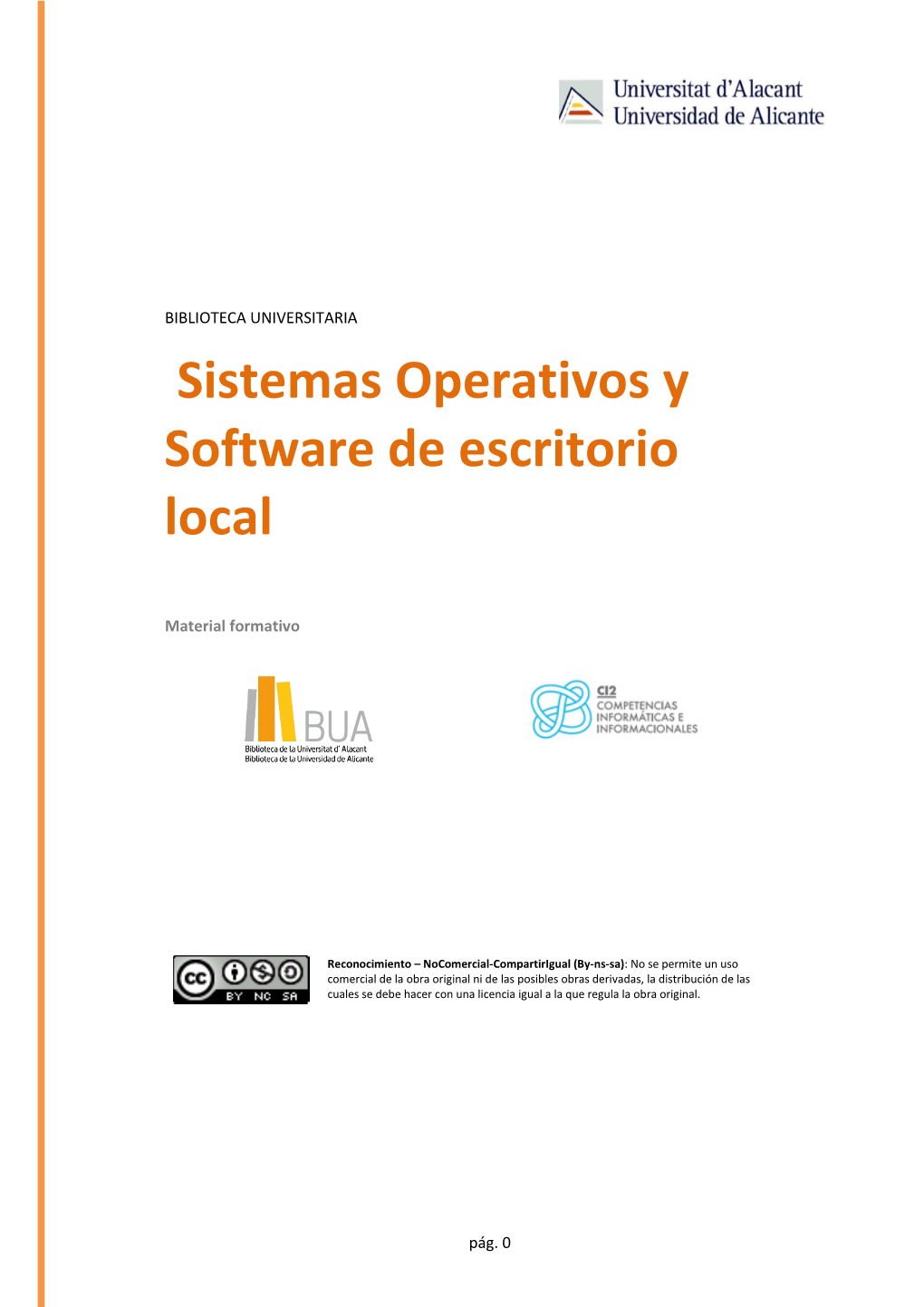 Sistemas Operativos Y Software De Escritorio Local