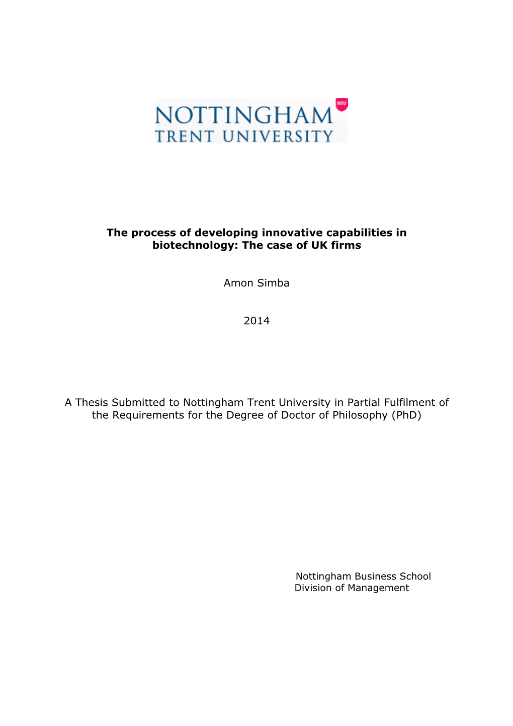 The Case of UK Firms Amon Simba 2014 a Thesis