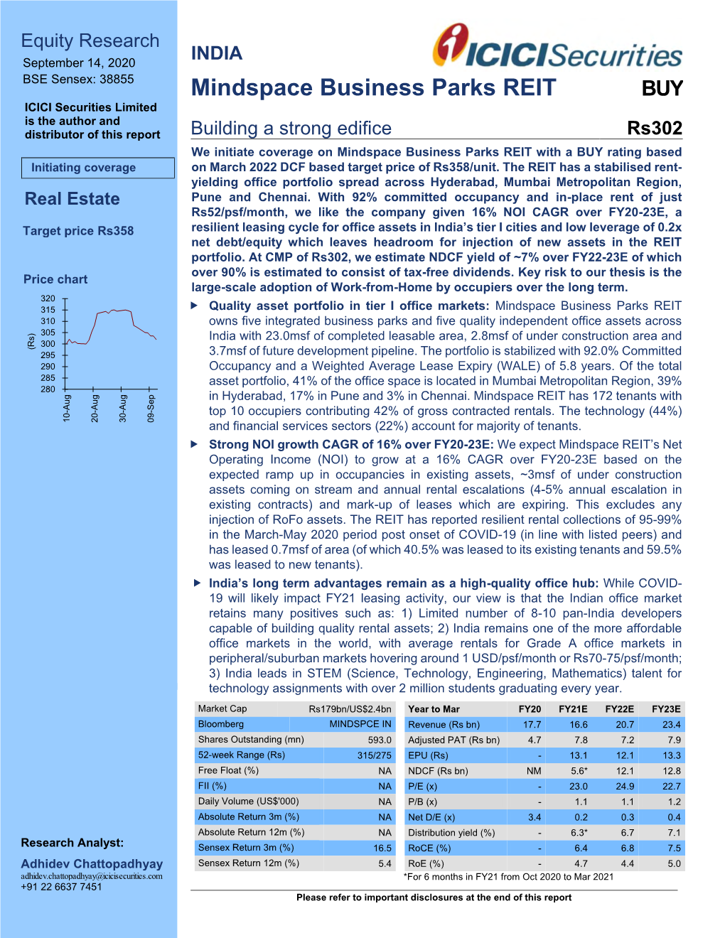 Mindspace Business Parks REIT