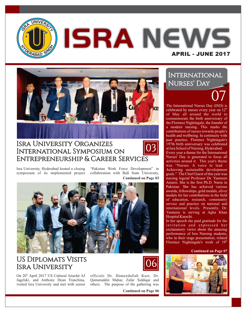 Isra News April to June 2017