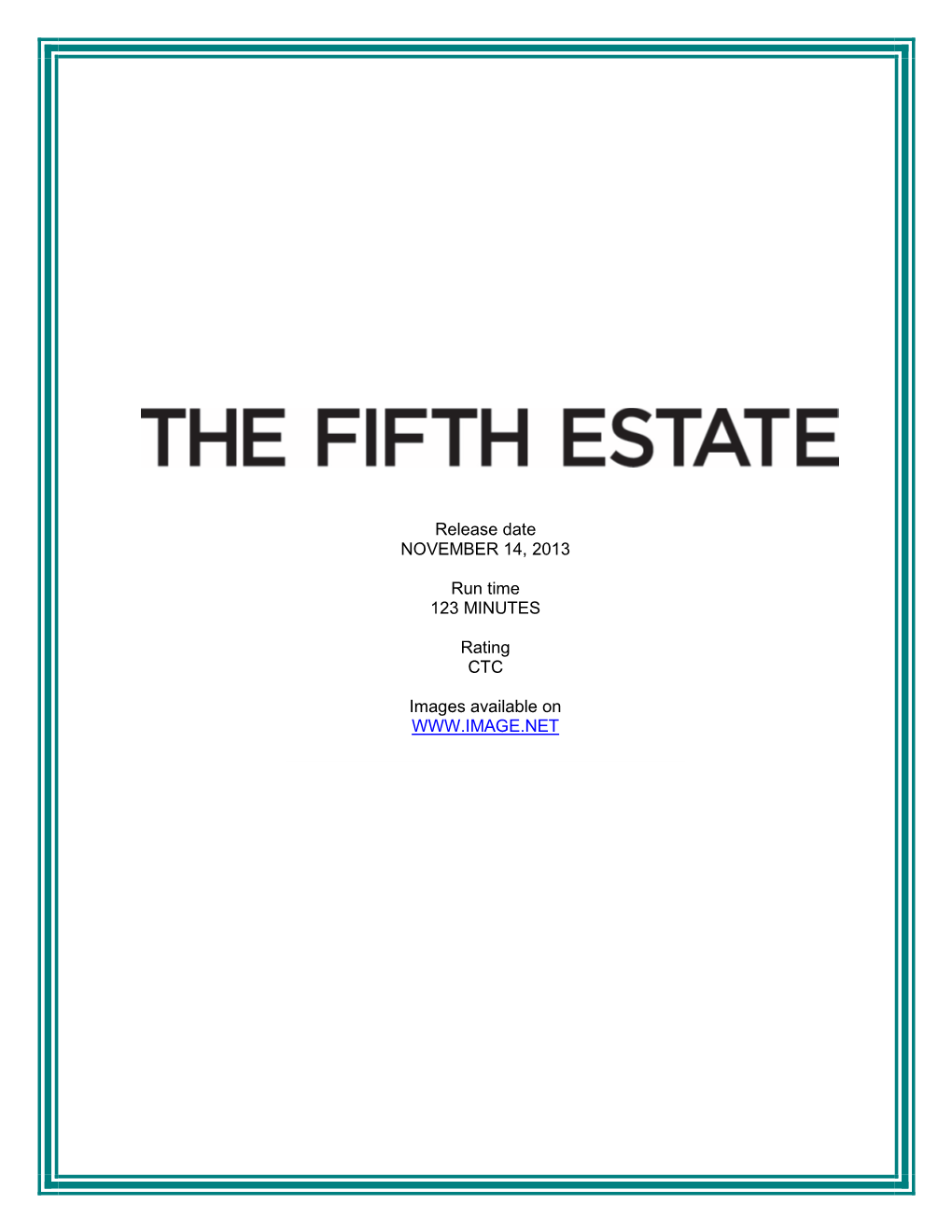 The Fifth Estate