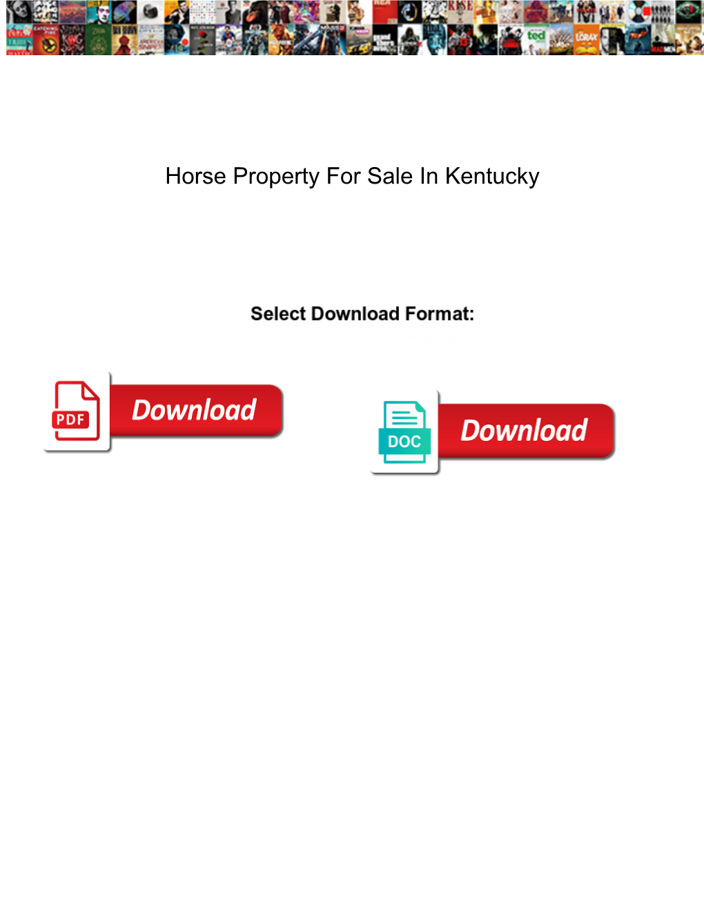 Horse Property for Sale in Kentucky