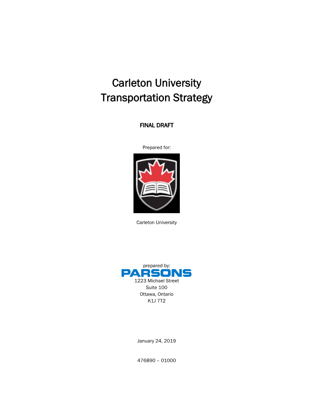 Carleton University Transportation Strategy