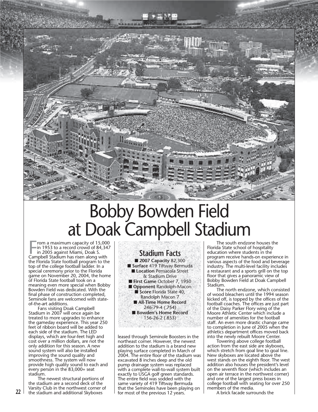 Bobby Bowden Field at Doak Campbell Stadium