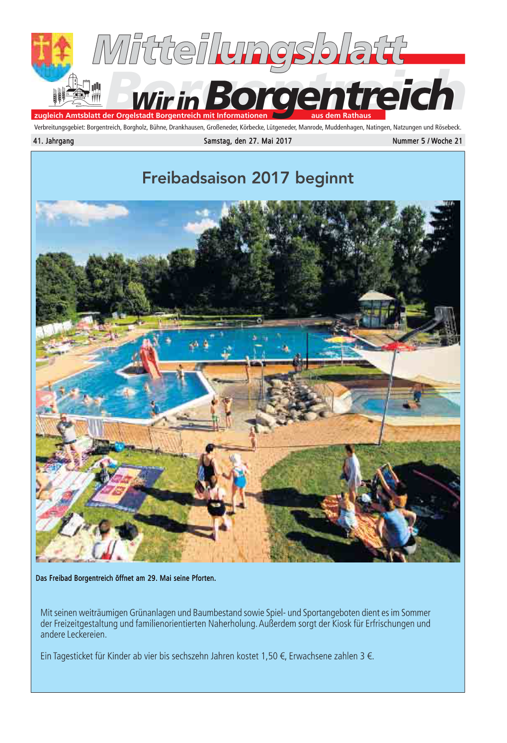 Freibadsaison 2017 Beginnt