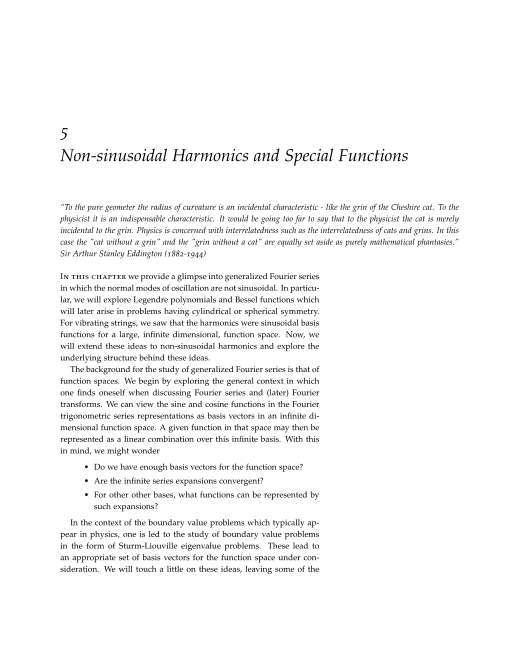 5 Non-Sinusoidal Harmonics and Special Functions