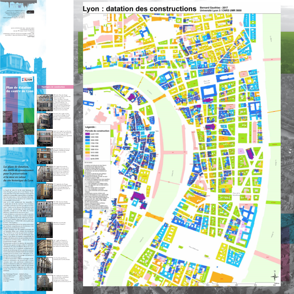 Plan De Datation Du Centre De Lyon