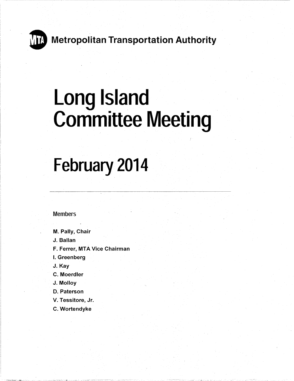 Long Island Committee Meeting