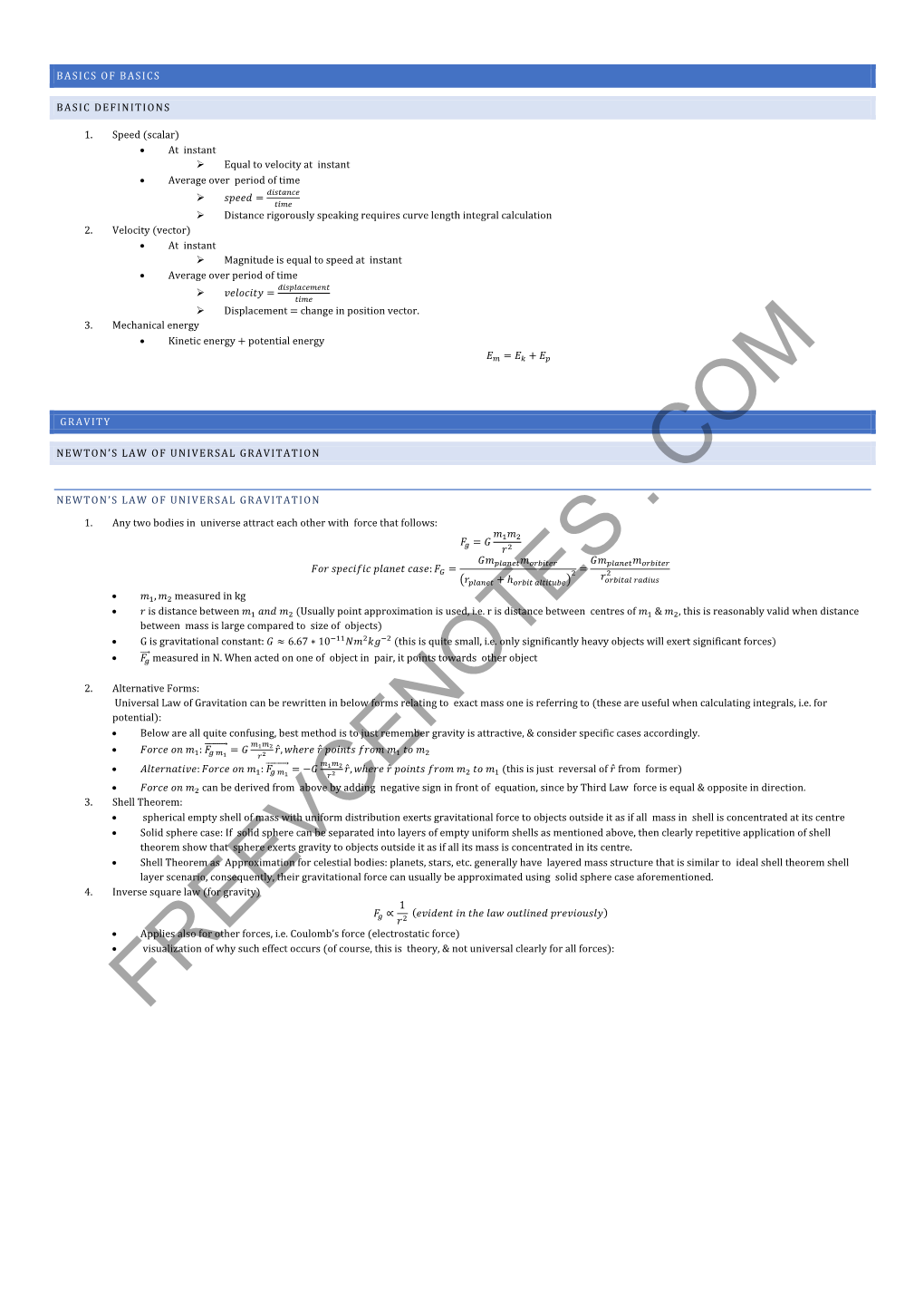 Physics 3&4 Notes