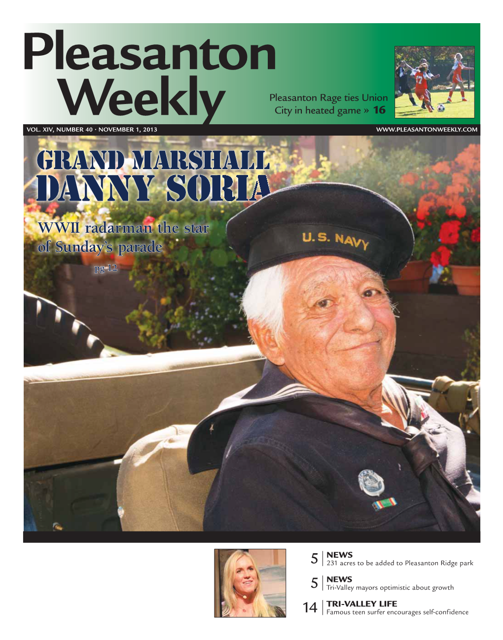 Danny Soria WWII Radarman the Star of Sunday’S Parade Pg 12