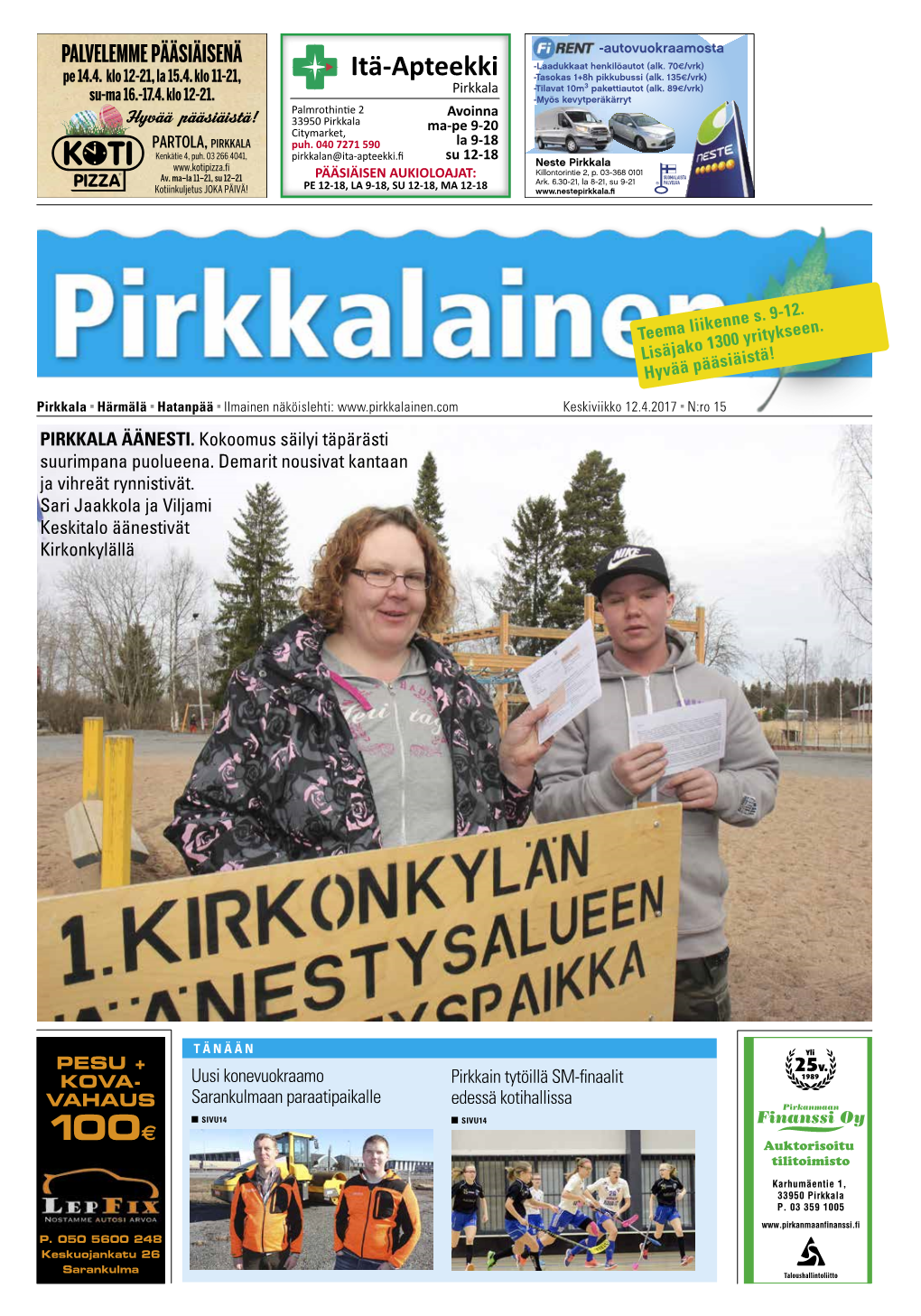 Nro 15 Pirkkalainen 12.4.17