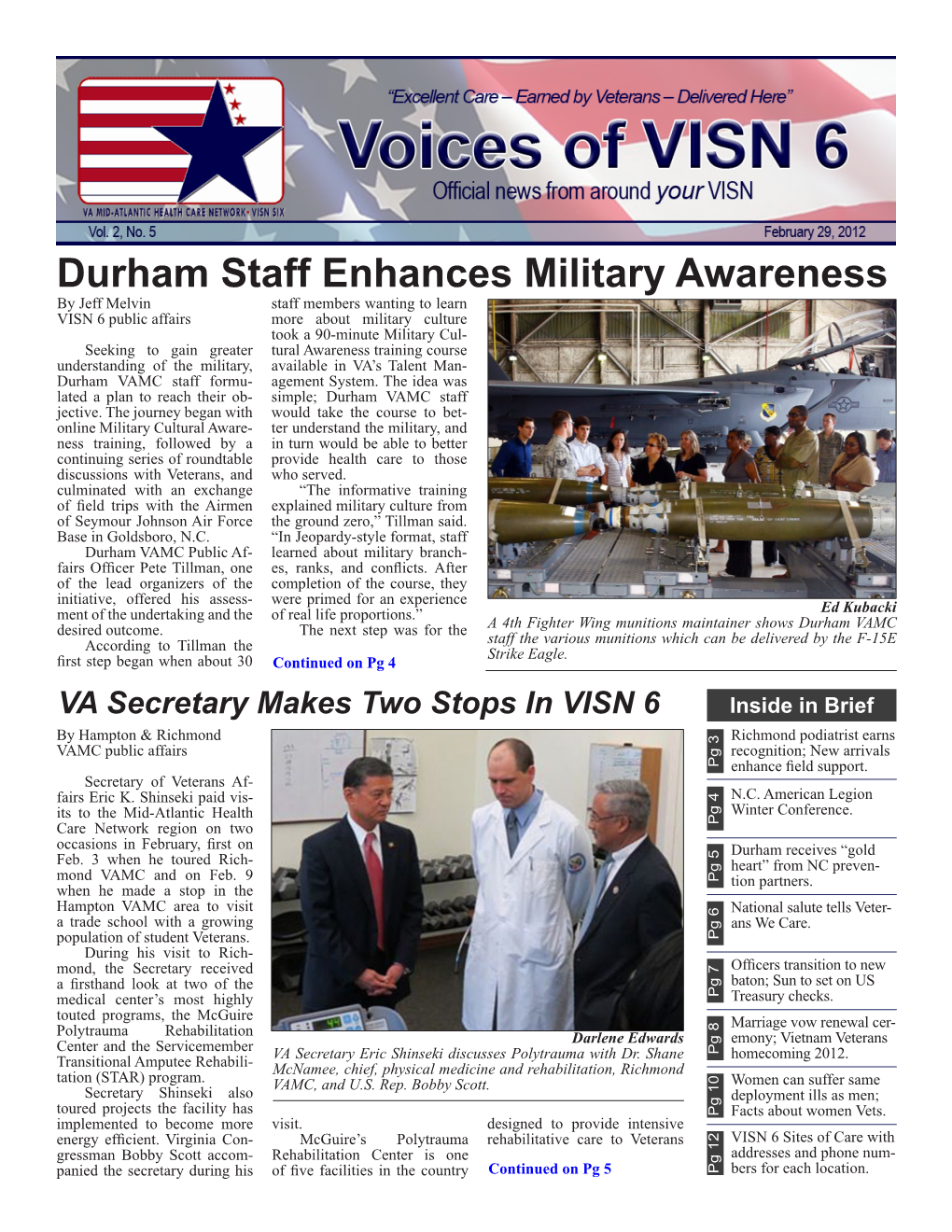 Durham Staff Enhances Military Awareness