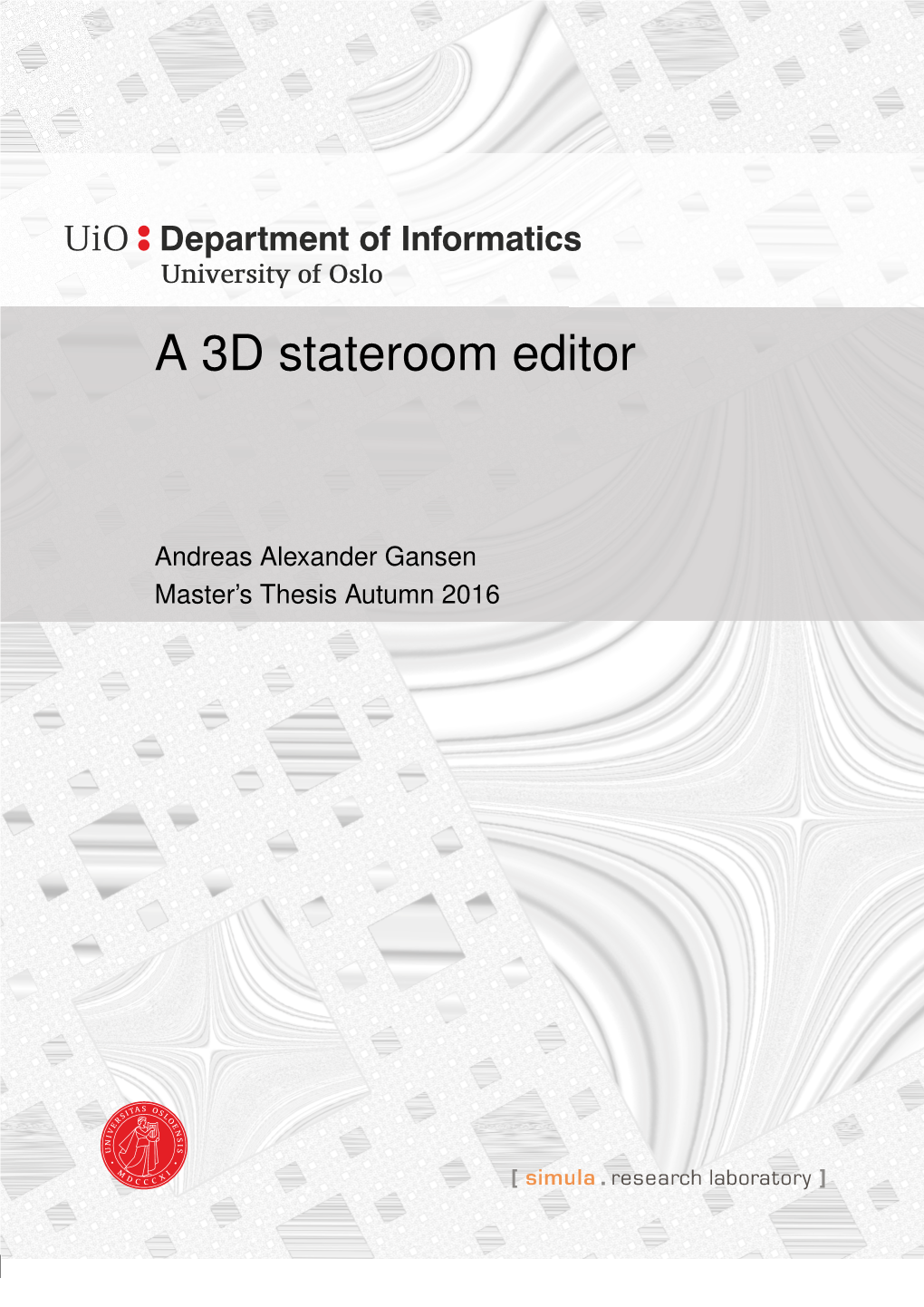 A 3D Stateroom Editor
