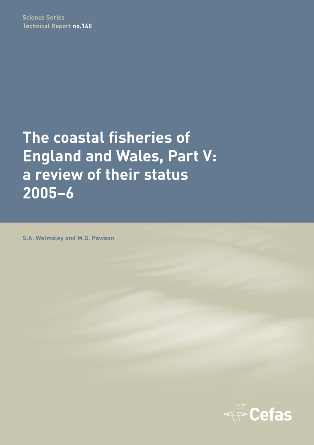 The Coastal Fisheries of England and Walkes, Part V