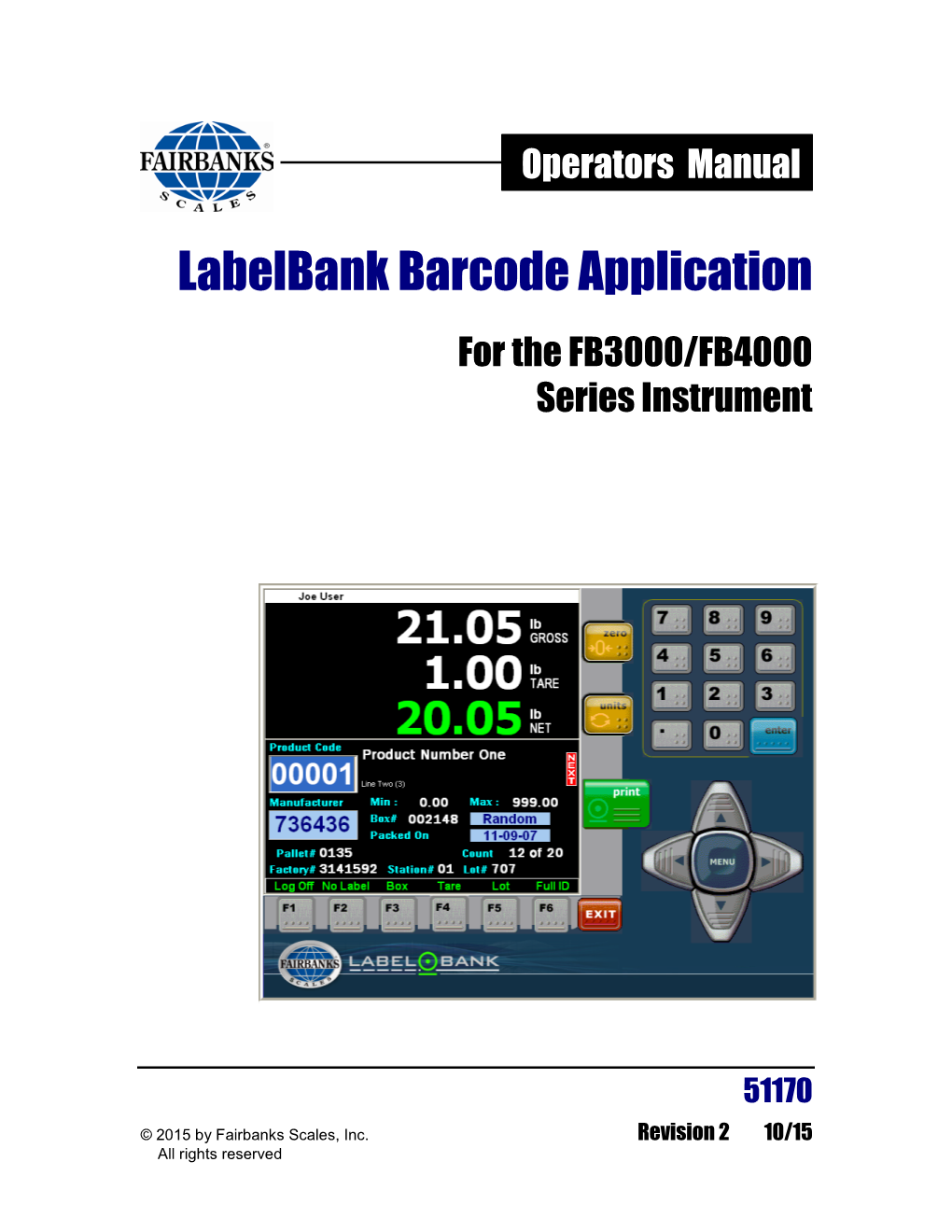 Labelbank Barcode Application Operators Manual