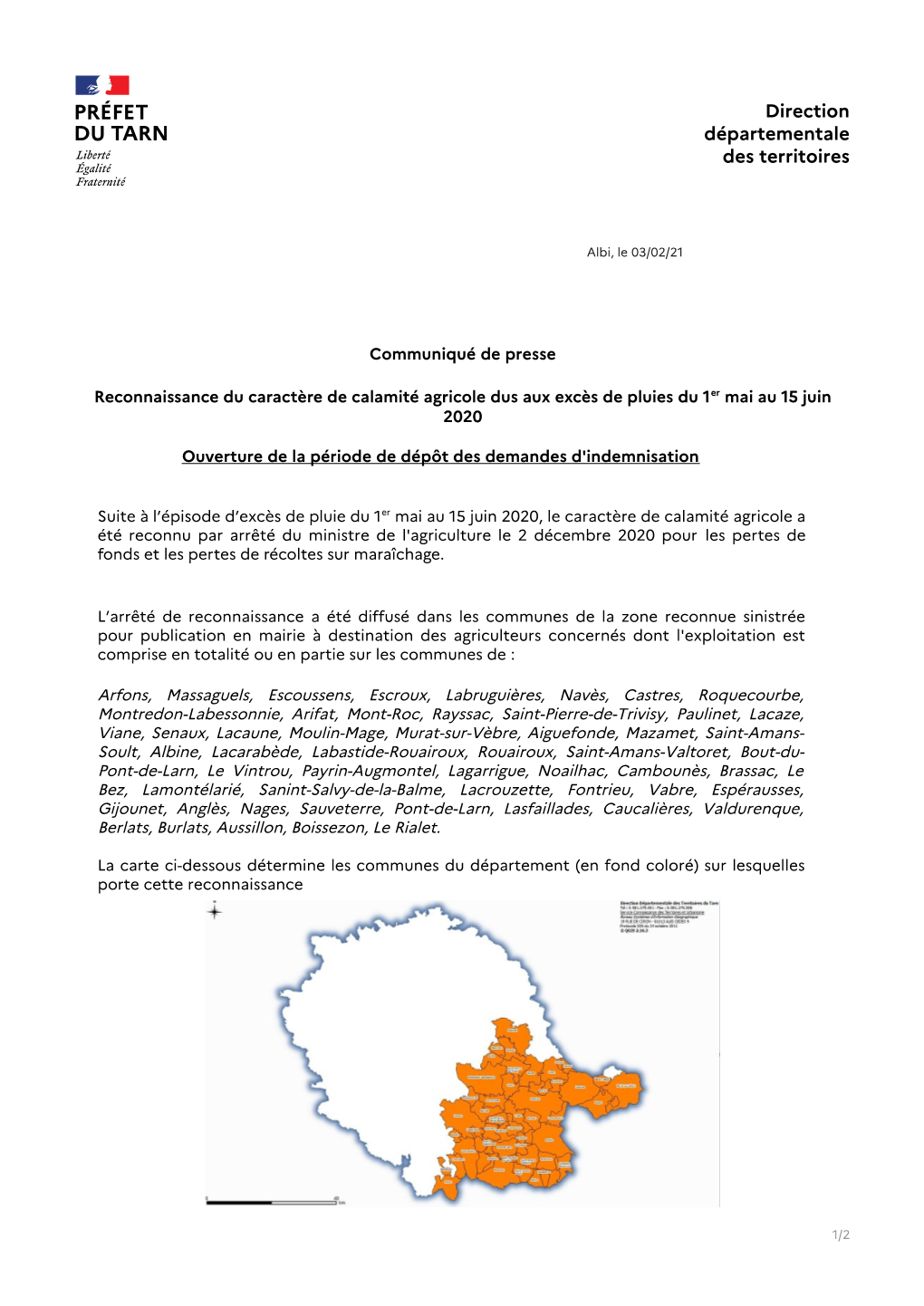 Direction Départementale Des Territoires