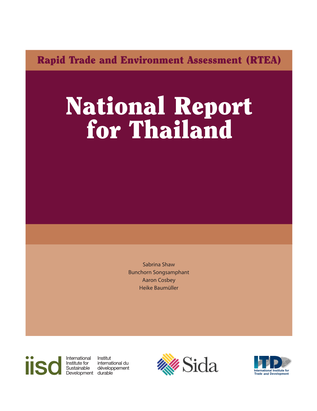 Rapid Trade and Environment Assessment (RTEA): National